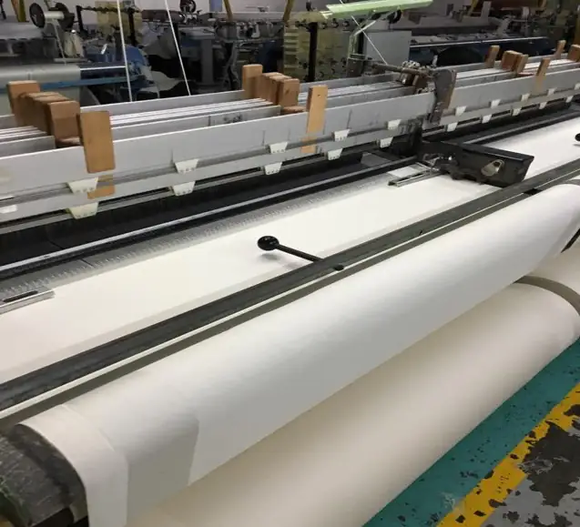 A dobby loom in action A dobby loom in action