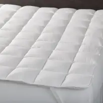 Hollowfibre deep fill mattress topper with a microfibre cover
