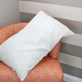 V Quilted Flame Retardant Clusterfibre Pillow