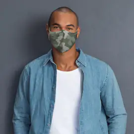 Martex Health Reusable Camouflage 3-Ply Face Mask With Antimicrobial Technology (10 Pack)