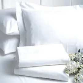 V200 80/20 Cotton Rich Percale Plain Flat Sheet