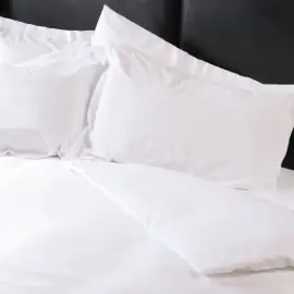 V200 100% Cotton Percale Plain Flat Sheet