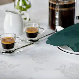 V Polyester Rose Design Coloured Napkin (Clearance)
