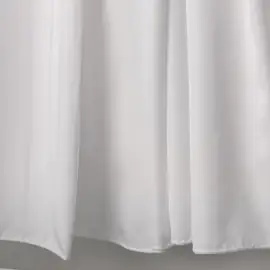 VE White Striped Shower Curtain