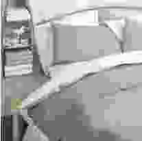 144 thread count plain sage green coloured polycotton duvet cover