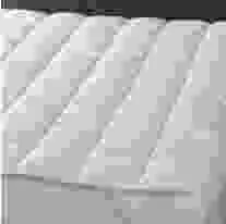 Hollowfibre deep fill mattress topper with a microfibre cover