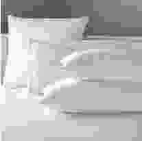 Stack of 100% cotton microfibre pillows with antimicrobial protection