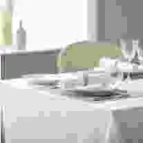 V Polyester Plain Napkin White