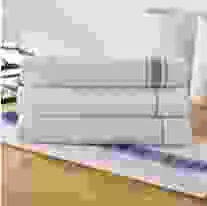 VE Striped Blue Border Waiters Cloth