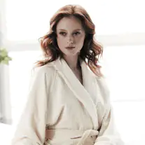 VV380 Mosaic Design Coloured 100% Cotton Velour Spa Bathrobe