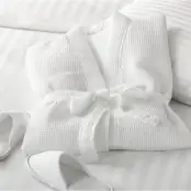 V210 50/50 Polycotton Waffle Large Bathrobe