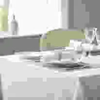 V Polyester Plain Napkin White