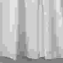 VE White Striped Shower Curtain