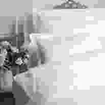 300 thread count 100% cotton duvet cover with 1cm thick satin stripes