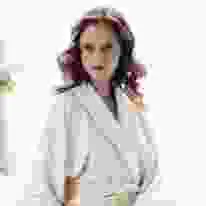 VV380 Mosaic Design Coloured 100% Cotton Velour Spa Bathrobe