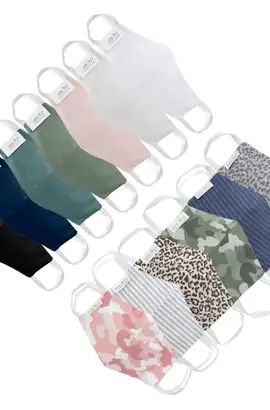 variety of coloured face masks