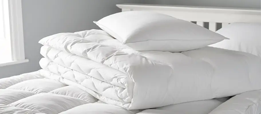 Duvet and pillow together Duvet and pillow together