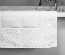 900 GSM Diamond Border 100% Cotton Bath Mat *Clearance*