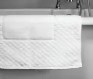 900 GSM Diamond Border 100% Cotton Bath Mat *Clearance*